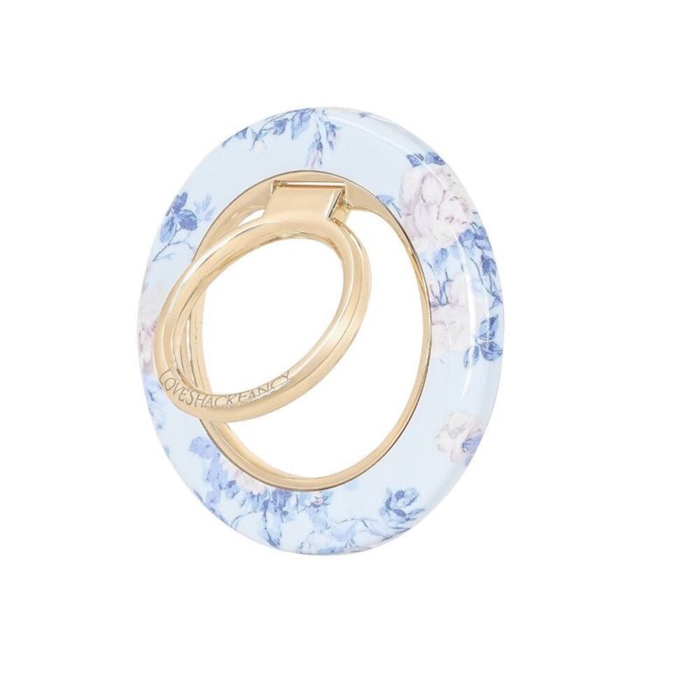 – Case-Mate Everblooming Rosettes Printed Magnetic Ring Stand Whisper Blue
